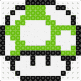mario 6 - 1up,mushroom,mario,life,nintendo,video game,green,white