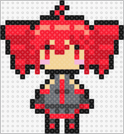 a1 - kasane teto,vocaloid,chibi,character,music,red,gray