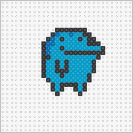 a2 - ginjirotchi,tamagotchi,character,cute,silly,simple,blue,teal