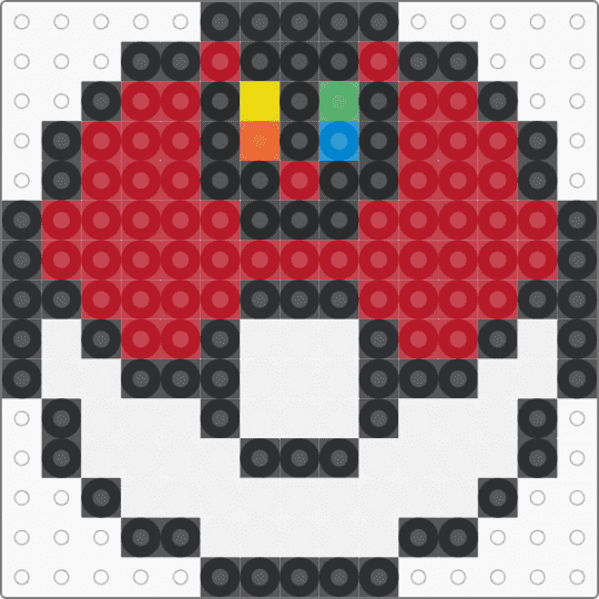 Peaceball - red, white