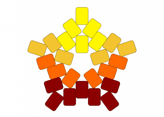 Fiery star - cotdfiery, yellow