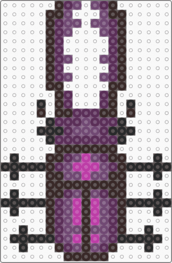 Metallic Stag Beetle Bead - brown, pink