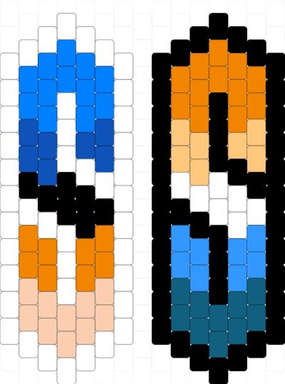 Aro ace! Inverted and normal! - aroace, blue, discrete flag, inverted, inverted colors, orange, pride, pride flag