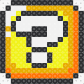 SMW ? block - question mark,block,mario,nintendo,video game,yellow,orange,white,gold