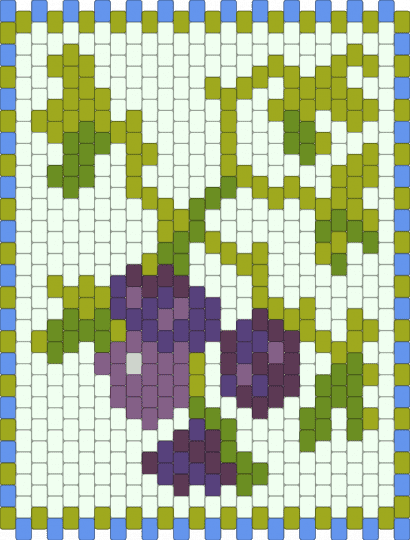 Berry tapestry - green, white