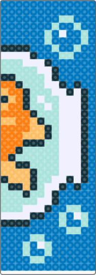 fish bookmark - blue