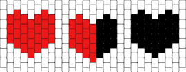 Minecraft Hearts - hearts,life,minecraft,video game,cuff,meter,red,white,black