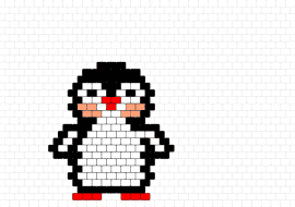 Pinguino - penguin,bird,animal,cute,simple,white,black