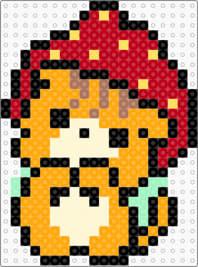 strawberry cat - orange, red