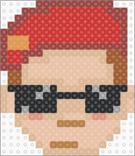 Boone head - beige, character, fallout, fallout new vegas, head, red, video game