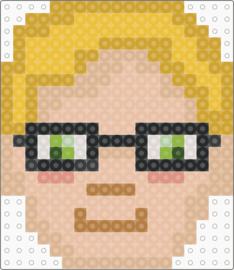Arcade Gannon head - beige, character, fallout, fallout new vegas, head, orange, video game, yellow