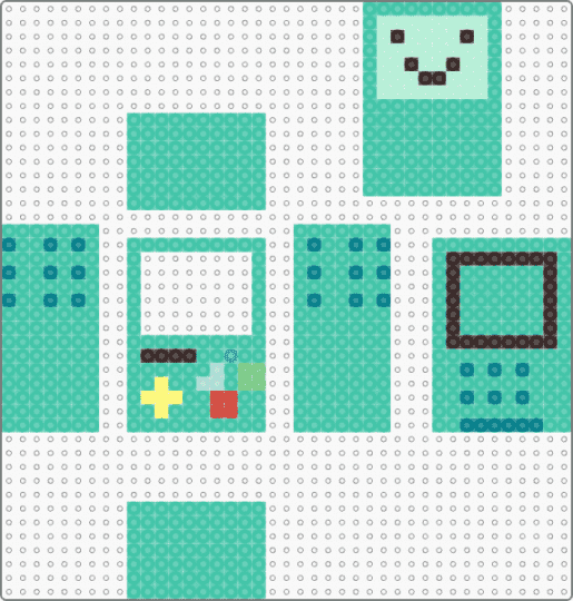 BMO Shaker charm!!! Adventure time - adventure time, character, charm, teal