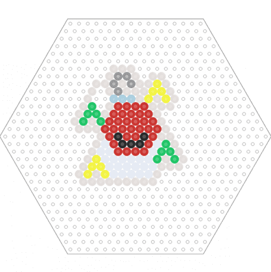 Bobette keychain Dandys World - beige, bobette, character, dandys world, red, video game