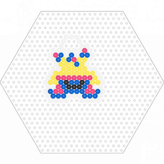 Yatta keychain - blue, character, charm, circustrio, cotdcollectibles, dandys world, gaming, keychain, yatta, yellow