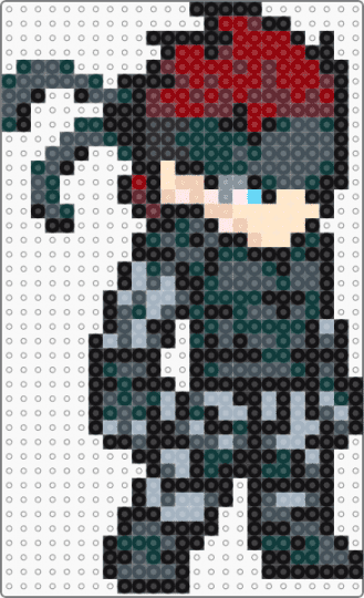Solid Snake - black, pink, purple, red, solid snake