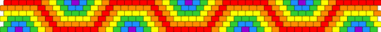 Rainbow Sguiggle Peyote (seed bead) - colorful, geometric, green, orange, rainbow, red, seed beads, yellow