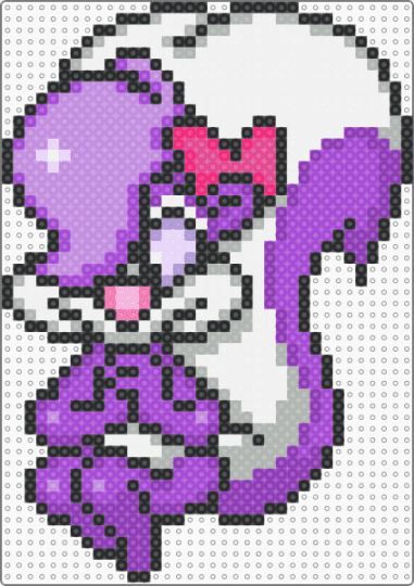 Fifi la Fume (Buster Busts Loose) - character, purple, tinytoons, video game
