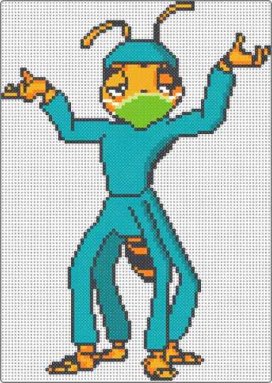 Good Hearted Doctor Tinkles (with scrubs) - teal