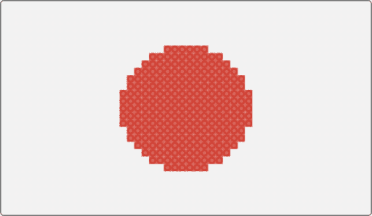 Japan Flag - cotdfabric, white