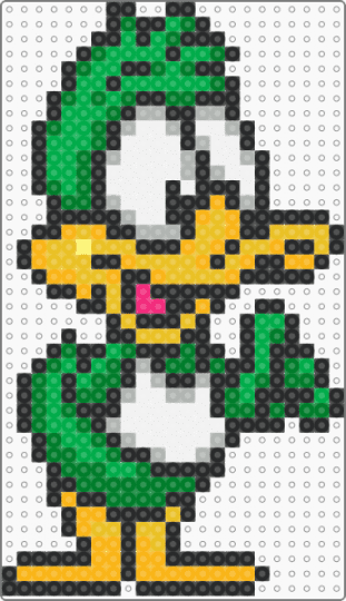 Plucky Duck (Buster Busts Loose) - black, green, tinytoons, video game