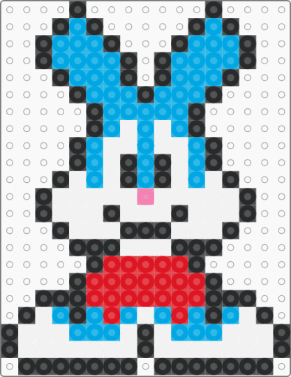 Tiny Buster Bunny - light blue, tinytoons, video game