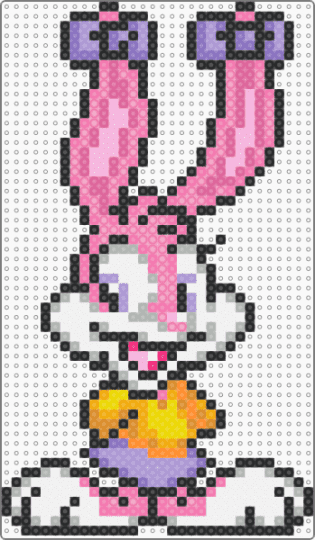 Babs Bunny (Buster Busts Loose) - character, pink, supernintendo, tinytoons