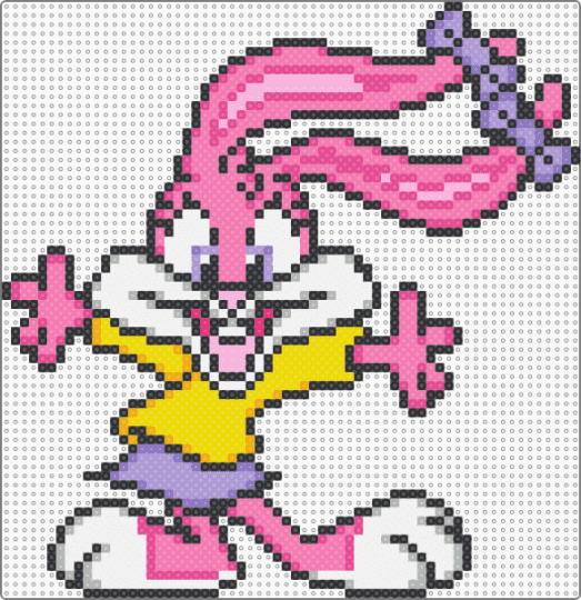 Babs Bunny - character, pink, tiny toons