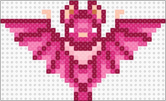 Pinkbat open wings - bat, brown, pink