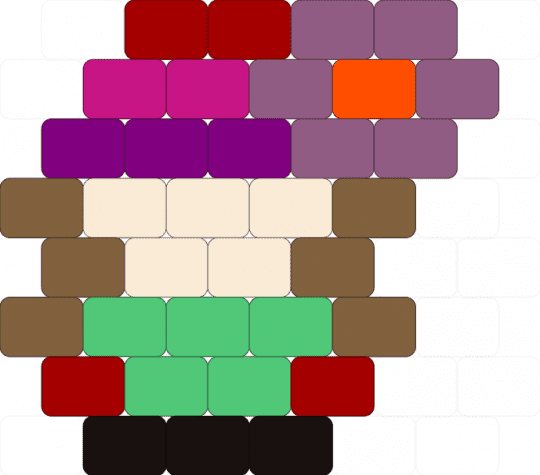 Headi southpark - pink, tan, teal