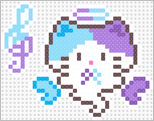 Ghost cat - brown, cat, light blue, pink, white