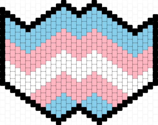 (Pride mask) trans pride mask (3) - blue, light blue, mask, pink, pride, trans, trans flag, white