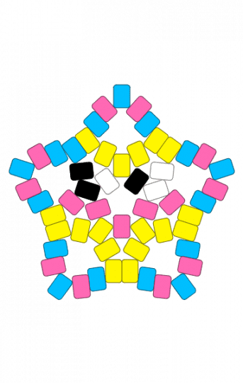 Yetta star - dandys world, light blue, star, yatta, yellow
