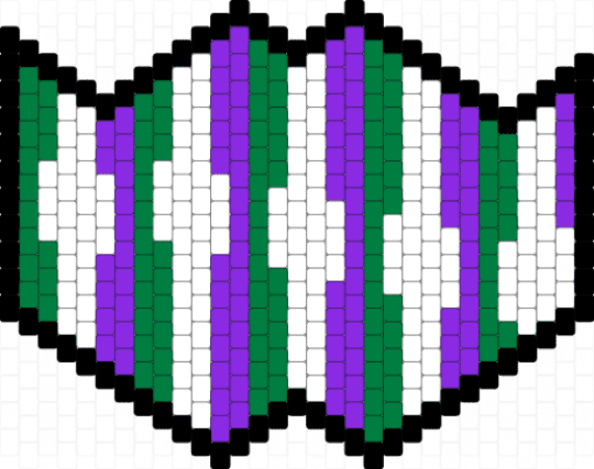 (Pride mask) alterhunanity pride mask (2) - alterhuman, alterhunanity, fictionkin, green, mask, otherkin, pride, purple, therian
