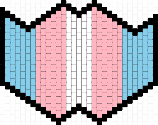 (Pride mask) trans pride mask (1) - blue, light blue, mask, pink, pride, trans, trans flag, white