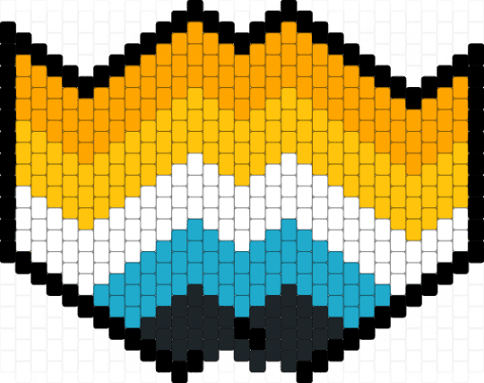 (Pride mask) aroase pride mask (1) - aroase, mask, orange, pride, yellow