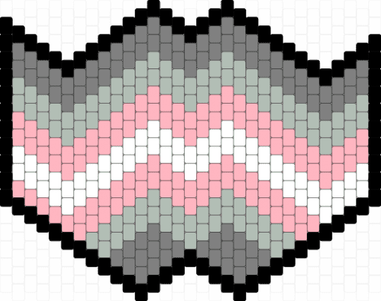 Demi girl flag (pride mask) - 