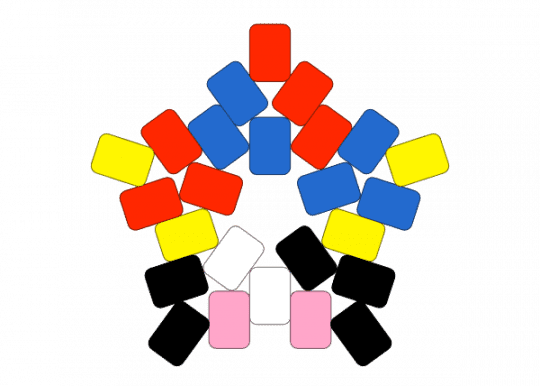 Pomni tadc star ver 1 - blue, jester, pomni, pomni tadc, red, star, tadc, yellow