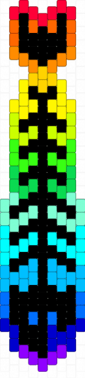 ✨Le EyEsTrAiN sCeNeCoRe fIsH tIe✨ - black, colorful, eyestrain, fish, light blue, purple, scene, tie, yellow
