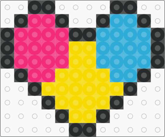 pan heart - yellow