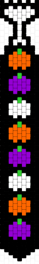 pumpkin tie - black, orange, purple