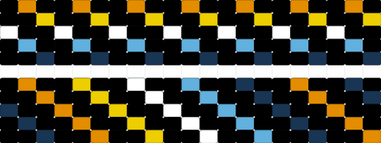 aroace cuffs thingy - black, blue, orange