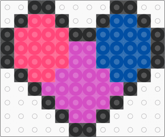 bisexual heart - pink
