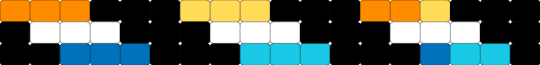 «subtle aroace» - black, light blue, orange
