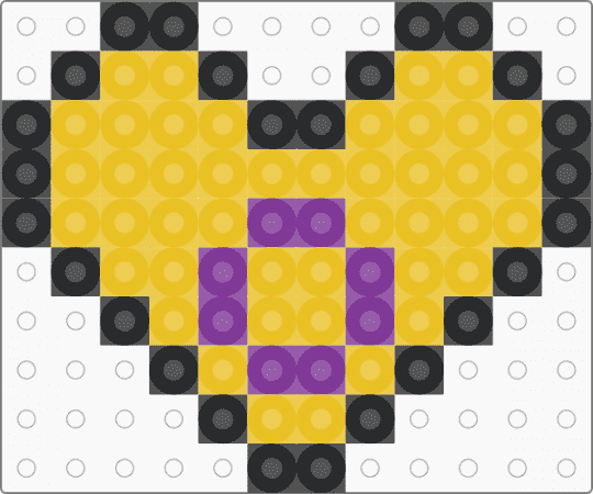 intersex heart - yellow
