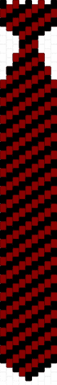stripy tie - black, red
