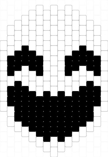 comedy mask (small) - black, comedy, comedy mask, tragedy and comedy masks, white