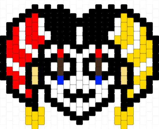 jester - black, jester, red, white, yellow