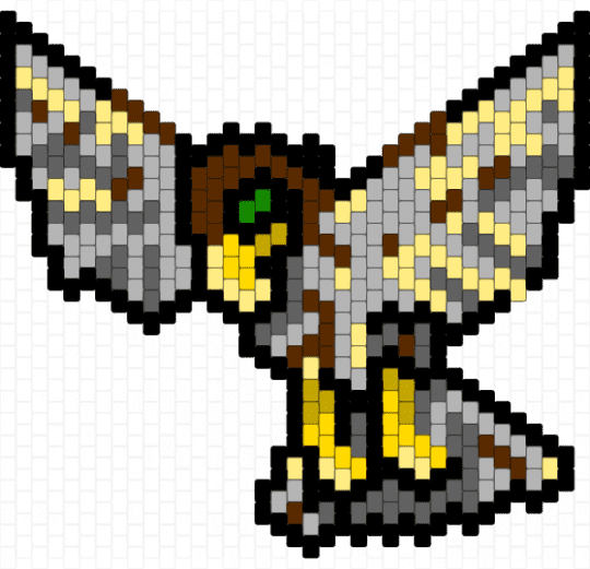 hawk - animal, beige, bird, gray, hawk, yellow
