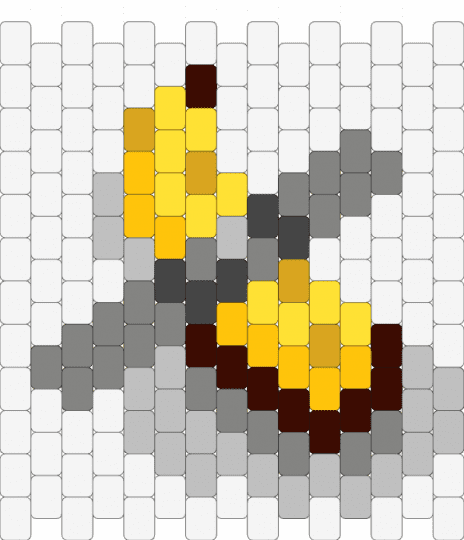 (REMIX) Banana taped to the wall, slightly smaller version with less color count - beige, gray, white, yellow