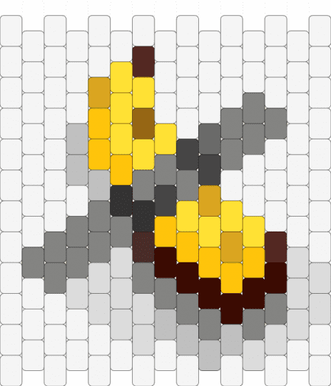 (REMIX) Banana taped to the wall, slightly smaller version - brown, gray, white, yellow